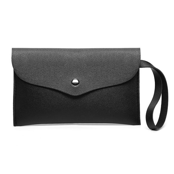 Pure Color Women's Bag Napa Pattern Femme Embrayage Porte-monnaie Mobile Phone Small Square PU Leather Bag Supply Wholesale business event gift