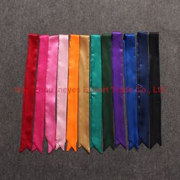 Pure Colors Sjaal Handtas Decoratie 12 Kleuren 100 CMX4cm Satijn Geïmiteerde Zijde Zakken Handvat Lint 100st Gratis Verzending