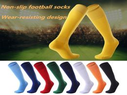 Pure Color Fútbol para adultos calcetines de golf largos Mujeres engrosamiento de toallas de toalla Sports Socks Nonslip entrenamiento de fútbol de fútbol stocki9659600