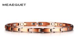 Pure koper magnetische therapie dames armbanden gezondheidsenergie magnet hielverstelbare armbanden voor artritis pulseira feminina484772