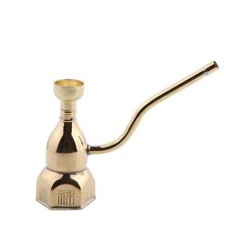 Filtro de tubo de cobre puro tipo torre, botella de agua y tabaco, herramienta portátil para tabaco, respetuosa con el medio ambiente