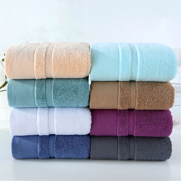 Serviette de bain en pur coton 70 140cm épaissie et augmentée adulte serviette de bain en coton à longues fibres cadeau personnalisé vente directe d'usine