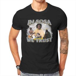 T-shirts pour hommes en pur coton à Sosa We Trust Chief Keef T-shirt pour hommes Hip Hop Musique T-shirt en coton drôle col rond T-shirts à manches courtes graphique