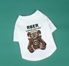 Coton Pite Pet Vêtements Summer en Teddy Poodle Designers Puppy Fashion T-shirts Bear Letter Imprimé Dog Clothes Pet T-Shirt279N9732835