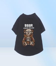 Huisdierkleding van puur katoen Zomer Teddy Poedel Ontwerpers Puppy Mode T-shirts Beer Letter Bedrukt Hondenkleding Huisdieren T-shirt4119745