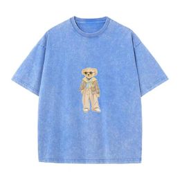 Pure katoenen t-shirt met korte mouwen, oversized slanke fit polo, unieke designerafdrukken creëren onderscheidende stijl