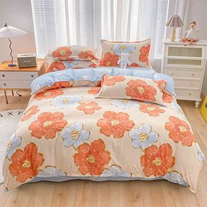 Pure katoenen gestructureerde vierdelige set Frosted verdikte quilt cover live uitzending