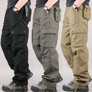 Puur katoenen slijtage-resistente multi-pocket werkkleding rechte lengte werk arbeidsbescherming broek, losse en dikke broek 88