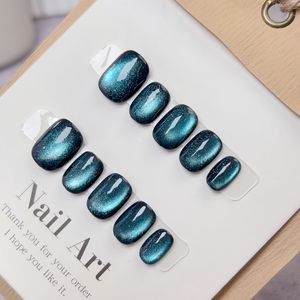 Faux ongles œil de chat faits à la main, faux ongles, très beaux, superbes, amovibles et réutilisables, Nail Art