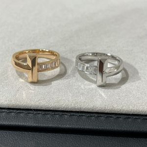 Pure Handmade Diamond Simple Ring Designer Mariage Bague Femmes Men Men Amateurs Bande de mariage Bijoux Cadeau