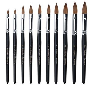 Pure Kolinsky Natural Professional Acrylique Nail Art Brush pour ongles PEINTURE DESIGNES OUTILS ET ACCESSOIRES NAB0185925829