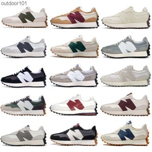 pure originele NB327 herenschoenen klassieke voorouder grijs zeezout dikke zool vergroten casual sport damesschoenen hardloopschoenen