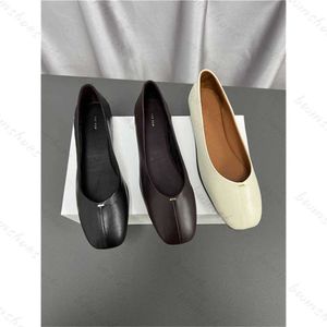 Pur Original la rangée nouveau style peau de vache décontracté plat unique chaussures en cuir souple grand-mère chaussures chaussures de Ballet femmes