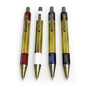 Pure Pearl High Quality Classic Ballpoint Pen Egyptian Love Series Twocolor Special Octagon Barrel met serienummer Luxe Stat2012918