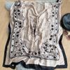 Foulards en soie pure 2023 femmes véritable bandana en soie foulard en soie florale imprimé foulard plage Neckscaf pour dame 90x180cm