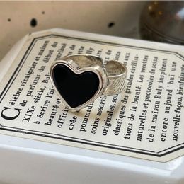 Pure Silver 925 Koreaanse Mode Revisable Heart Ring voor Dames Esthetische Bohemen Design Engagement 2022 Fine Bulgarije sieraden