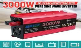 Pure Sine Wave Inverter 3000W 2200W 1600W 1000W Voltaje DC 12V 24V a AC 110V 220V Transformador Convertidor de potencia Solar Inverter2327963