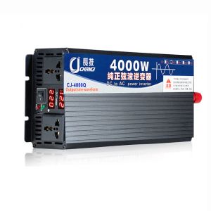 Pure Sine Wave Inverter 3000W 4000W 5000W Potencia DC 12V 24V 24 Voltaje de AC 220V 50/60Hz convertidores de automóvil solar con disco LED