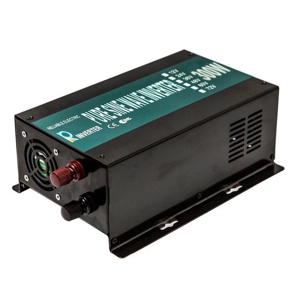 Inverter de energía solar de onda sinusoidal 300W 24V 220V Generador de viento Inverter DC a CA Converter 12V/24V/48V a 110V/120V/230V/240V