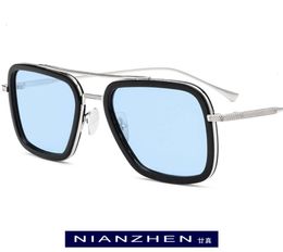 Gafas de sol polarizadas de acetato de titanio puro para hombre, gafas de sol Tony Stark, nuevas gafas de sol Edith para dama 2021 11936435151