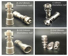 Tuyaux Somking en titane pur 101418mm mâle et femelle sans dôme Quartz Nail Jiont pour accessoires Bong huile Rig7203495