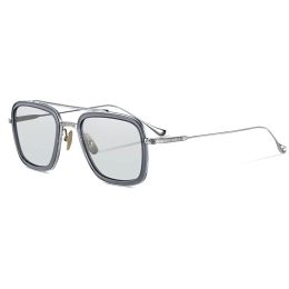 Lunettes de soleil en titane pur carré pilote fer Double pont Camping homme mode pêche femmes Premium Golf lunettes de soleil