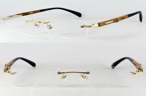 Titane en titane en titane Pure Cadres de lunettes sans bord à la main Luxury Myopie Rx Men ABLE Femmes Spectacles Top Quality 2103239096874