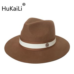 Pure Wool, Hat Sir Spell Evanescent tinten met dubbele standaard decoratie cap hoeden voor mannen en vrouwen Q190417