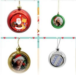 sublimatie kerst ornamenten bal gepersonaliseerde blanco verbruiksartikelen benodigdheden hart transfer printen DIY materiaal nieuwe kerststijl