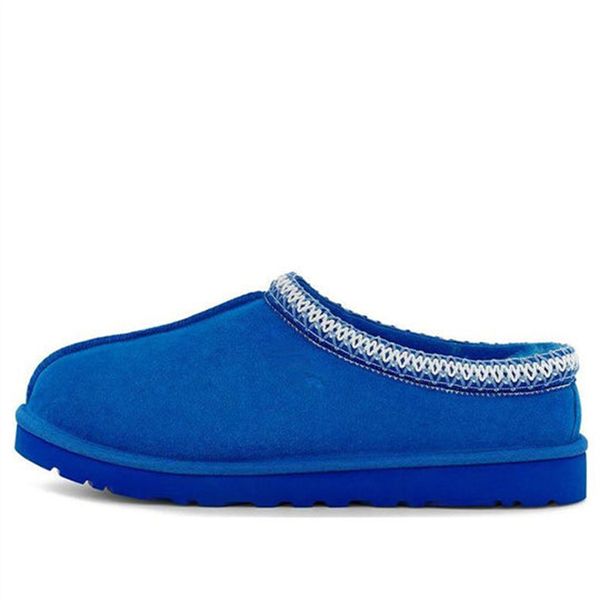 Chaussures pour femmes sur mesure, bottes de neige chaudes et pantoufles à la mode, entièrement faites à la main, UG Tasman Slipper 'Dive Blue' 5950-DVE