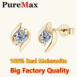 PureMax – boucles d'oreilles uniques pour femmes, 05ct, GRA 100% argent 925, bijoux fins de qualité supérieure, cadeau, vente en gros, 240227