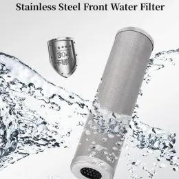 Purificateurs Le filtre à eau en acier inoxydable de 10 pouces peut être nettoyé et réutilisé résistant à la corrosion à haute température 5 microns et plus
