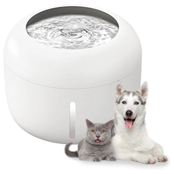 Purificateurs 2,5 L Cat Fountain Fountain Automatic Mute Drinker Water Bol Feeder Electric USB Pet Dispensateur pour chiens avec chiens avec 1 boîte de filtre