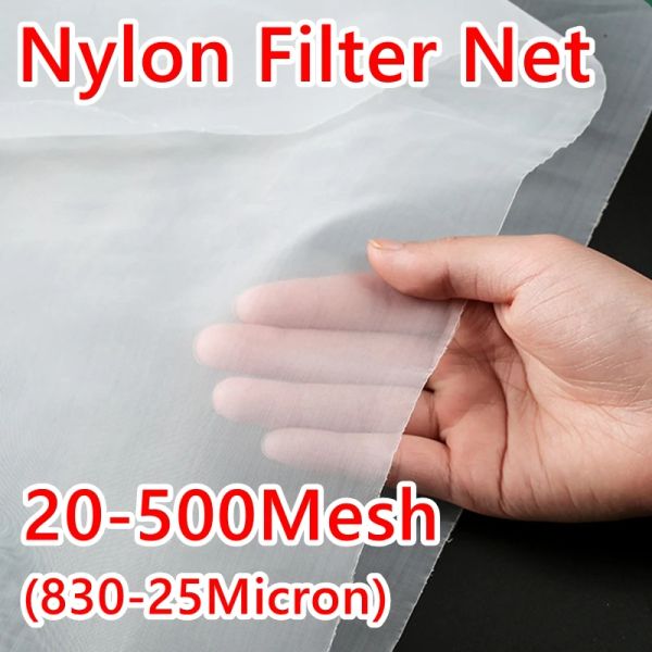 Purificateurs 20500 Mesh Food Grade Nylon Filtre Mesh Micron Kitchen Huile Food Filtre Filtre Net Fabric Tissu de tissu Précisément Wine Beer Brew Colander