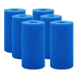 Purificateurs 6 PCS Filtre de mousse Sponge pour Intex Type A réutilisable Piscine lavable Aquarium Filtre Accessoires