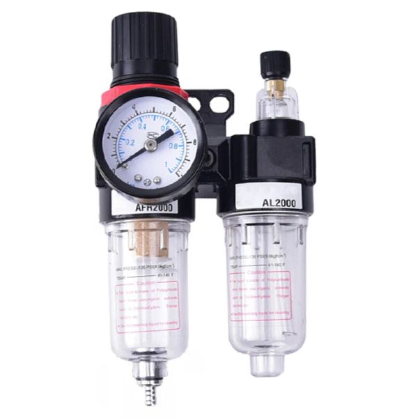 Purificateurs AFC2000 G1 / 4 Compresseur d'air Filtre à air du séparateur d'eau d'huile utilisée pour réduire la pression du régulateur VAE AFR2000 + AL2000