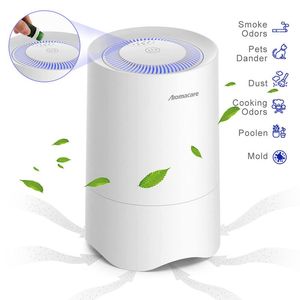 Purificadores Aromacare Pequeño Purificador de Aire para Dormitorio Escritorio Personal Mini Ambientadores Habitación Hepa Limpiador de Aire para Mascotas Humo Escritorio Oficina