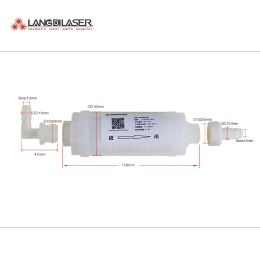 Purificateurs Diode Système de filtre à eau laser pour diode Accessoires de machine à cheveux laser Filtre à eau industrielle pour le tube souple de 8 mm