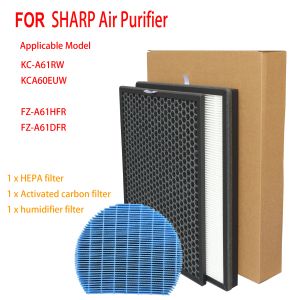 Purifiers fza61hfr fza61dfr vervangende hepa deodoriserend filter en FZA61MFR -bevochtigerfilter voor scherpe luchtzuiveraar KCA61RW KCA60E