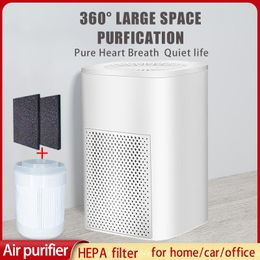 Purificateurs Le plus récent purificateur d'air Xiaomi Youpin pour la maison filtre à charbon HEPA purificateur d'air élimine la poussière fumée formaldéhyde assainisseur avec lumière UV