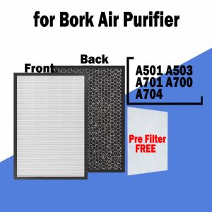 Purifiers vervangen luchtfilter en geactiveerd koolstoffilter voor Bork A501, A503, A701, A700, A800, A704 Air Purifier