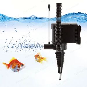 Purifiers Sunsun Multifunction Aquarium Dompelpompvijver Fountain Water Fall Pump 3 in 1 Dubbele pomp + Filter + Oxygen