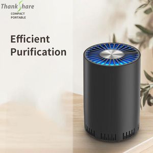 Purificateurs Merci Portable purificateur d'air nettoyant générateur d'ions négatifs filtre fumée poussière odeur formaldéhyde dissolvant voiture assainisseur d'air