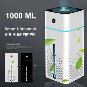 Purifiers ultrasone luchtbevochtiger diffuser domme 7 kleur nachtlicht 1000 ml mini aromatherapie diffusers cool mist maker home purifier