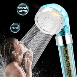 Purificateurs Zhangji Massage haute pression Water Therapy Spa Précipitant la tête de douche anion Balles de filtre à eau Buzle de douche de salle de bain