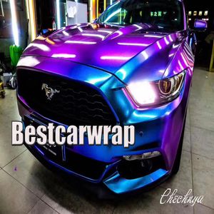 Purple Blue Sparkle Chameleon Gloss Vinyl Car wrap style shift couvrant Foil Flip - flop Film Avec bulle d'air 1 52x20m 5x67221F