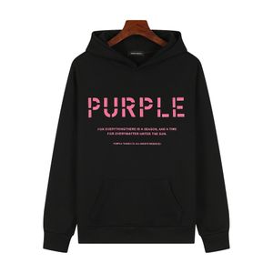 Purple Brand Designer Hoodies Mens Cartas para mujer Páramo impreso sudadera con capucha de moda Sweaters casuales Sports Outerwear conmovedora