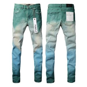 Marque violette pour hommes designer skinny pantalon noir pantalon denim streetwear décontracté fin à la taille midle de la jambe droite pantalon arme à la jambe.