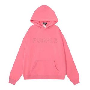 Paars merk hoody designer hoodies dames heren paars-merk jas mode losse streetwear sweatshirts tops kleding high street hooded trui 2024 lente 31y9