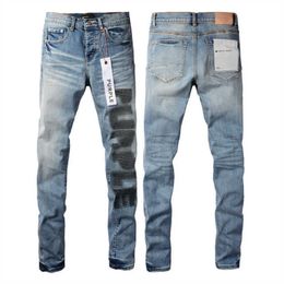 Purple Brand Jeans 2024 Spring Designer Hommes Denim Pantalons Pantalons de mode Design droit Rétro Streetwear Pantalon de survêtement décontracté Usa High Street Slts